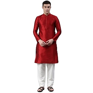 manthan solid kurta for men