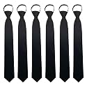 Mantieqingway Pre-tied Adjustable Zipper Neck Ties for Men 3.15' 'Mens Necktie for Office Graduation School Uniforms