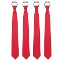 Mantieqingway Pre-tied Adjustable Zipper Neck Ties for Men 3.15' 'Mens Necktie for Office Graduation School Uniforms
