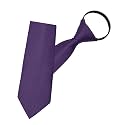 Mantieqingway Pre-tied Adjustable Zipper Neck Ties for Men 3.15' 'Mens Necktie for Office Graduation School Uniforms