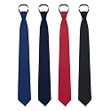 Mantieqingway Pre-tied Adjustable Zipper Neck Ties for Men 3.15' 'Mens Necktie for Office Graduation School Uniforms