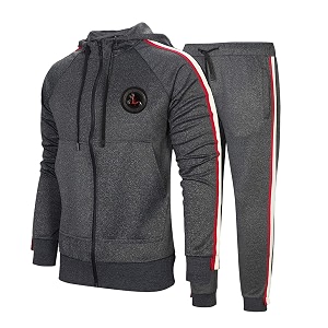 MANTORS Mens Hooded Athletic Tracksuit Full Zip