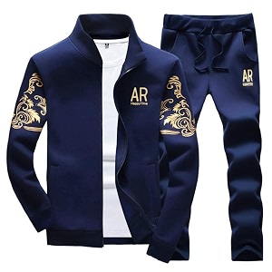 MANTORS Mens Hooded Athletic Tracksuit Full Zip