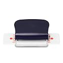 Manual Binding Machines, Multipurpose 6 Holes Cinch Book Binding Machine, Handheld Punching Tool with Ruler for Quick Positioning, Sturdy Alloy Steel ABS Construction for Home Offi (Blue)