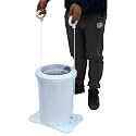 Manual Clothes Dehydrator 12L/3.17Gal Portable Mini Dryer Compact Spinner, Manual Draw Cord Spin Dryer for Home, Dorm, Apartment, Camping, Traveling (Blue)