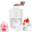 Manual Ice Shaver with Stainless Steel Blades,Easy-Operated Ice Gola Slush Maker Snow Cones Maker with Frozen Mold,Ice Hand-Cranked Household Ice Breaker for Ice Cream Snowcone Kakigori
