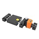 Manual Linear Stage, Double Rail Z Axes Linear Motion Sliding Table for CNC Machine Self Locking, Number Display 0 30mm Stroke with Sliding Table, Motion Slide