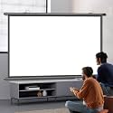 Manual Projector Screen Pull Down 50" 60" 72", HD Portable Projector Movies Screens, Retractable Projection Screen for Home Cinema Party Conference School(4:3,30in)