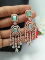 Manuvi Jewels American DiamondAD Earrings Cubic Zirconia