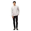 Manyavar Blended Viscose Solid Regular Short Kurta