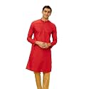 Manyavar Men's Cotton Blend Regular Kurta (1pc)