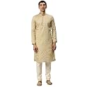 Manyavar Men39s Hand Embroidered Kurta Set 2pcs