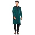 Manyavar Men39s Jacquard Hand Embroidered Kurta Churidar