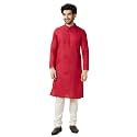 Manyavar Men39s Art Silk Self Design Solid