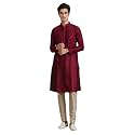 Manyavar Men39s Blended Viscose Printed Kurta Pyjama