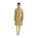 Manyavar Men39s Brocade Self Design Kurta Set