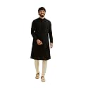 Manyavar Men39s Cotton Blend Traditional Chikankari Kurta