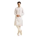 Manyavar Men39s Cotton Blend Floral Print amp