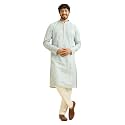 Manyavar Men39s Cotton Blend Floral Print amp