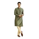 Manyavar Men39s Jacquard Hand Embroidered Kurta Set
