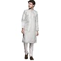 Manyavar Men39s Jacquard Self Patterned Kurta Pyjama