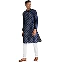 Manyavar Men39s Self Design Printed Kurta Set