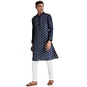 Manyavar Men39s Self Design Printed Kurta Set