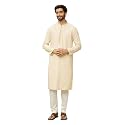 Manyavar Men39s Self Design Kurta Pajama Set