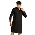 Manyavar Men39s Spandex Solid Kurta 1pc