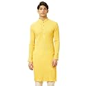 Manyavar Men39s Spandex Solid Kurta 1pc