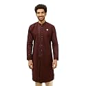 Manyavar Men39s Spandex Textured Kurta 1pc