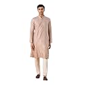 Manyavar Men39s Viscose Blend Digital Leaf Print
