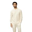 Manyavar Men39s Viscose Blend Printed Casual Short