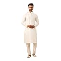 Manyavar Men39s Viscose Blend Digital Leaf Print