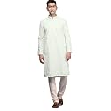 Manyavar Men39s Chikankari Sequin Work Kurta Set