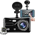 Dual Dash Camera for Car Front and Rear 1080P Full HD with Night Vision | WDR | G-Sensor | Loop Recording | Motion Detection | 170° Wide-Angle Dashcam | 128GB SD Card Support |