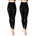 MANZI Run Resistant Control Top Panty Hose Opaque Tights