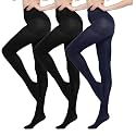 MANZI Run Resistant Control Top Panty Hose Opaque Tights