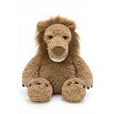 MaoGoLan Cute Lion Stuffed Animal 17.7 inch - Cozy Lion Plush with Fluffy Mane- Large Snuggly Zoo Safari Stuffed Animal Toys Gift for Kids,Boys,Girls,Lion Lover