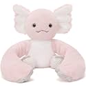 MaoGoLan Microwavable &amp; Weighted Axolotl Stuffed Animal,3.8 lbs 38" Long Arms Freezable Salamander Huggable Weighted Plush Toys, Warm and Comfort Heated Axolotl Plushie for Adults,Kids