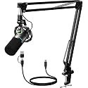 MAONO PD200XS XLR/USB Dynamic Microphone Kit, RGB Gaming Mic with Software
