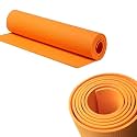 Mapache Yoga Mat for Gym Workout and Yoga Exercise with 4mm Thickness, Anti-Slip Yoga Mat for Men & Women Fitness Easy To Fold-Soft Material Color (Orange)