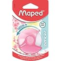 Maped - Zenoa Plus Eraser - Round White Eraser with Protective case That rotates Over 180° - Phthalate Free - PVC Free - Pastel Pink