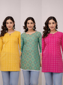 Maphaz Women Printed A-line Kurta