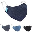 MAPLE DM-01 Mask for women Denim Reusable Washable Reversible 3 Layer Printed Fine Cotton Face Mask for Ladies Men Unisex With Adjustable Ear Loop Free Size