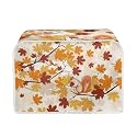 Maple Leaf Squirrel Toaster Cover - Fit for Most 4 Standard Toasters, Dust Proof, Lightweight with Top Hook - Thanksgiving Day Gift