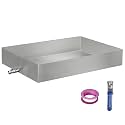 Maple Syrup Evaporator Pan, 22.44 Gal 304 Stainless Steel Maple Syrup Pan, 36 x 24 x 6 Inch Inch Boiling Maple Evaporator Pan Feed Pan for Home, Outdoor