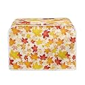 Maple Toaster Covers Dust Cover Microwave Oven for 2 Slice Kitchen Small Appliance Covers Thanksgiving Decor Bread Toaster Cover