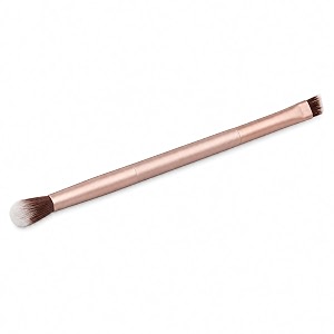 mapperz 1 pc double sided professional cosmetic eyesshadow makeup brush for eyeshadow eyebrow eye shadow eye liner eyes makeup brush - matted gold pack of 1