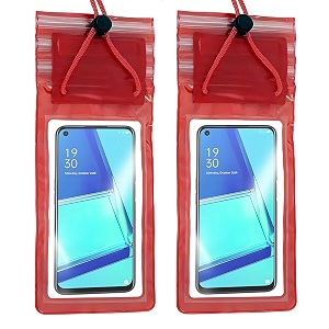 mapperz mobile phone pvc waterproof sealed rain protection pouch cover for 7 inches transparent pack of 2